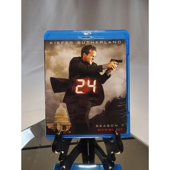 24 - Season 7 Seven, Blu-ray, 6-Disc, Kiefer Sutherland, Extras Used Like New - Picture 1 of 11
